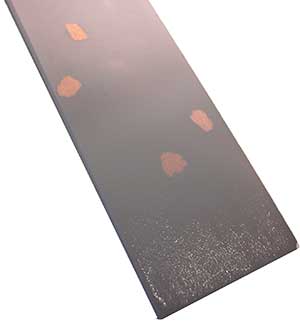 Painted pinewood derby block