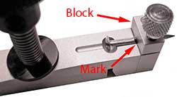 Insert the axle