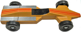 Add weights to top of car