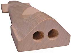 Pinewood Derby Car with holes for weights