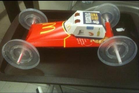 fast food pinewood derby car