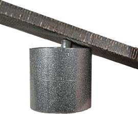 File the cutter at an angle