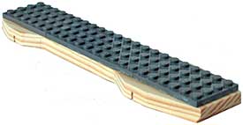 LEGO pinewood derby block front view