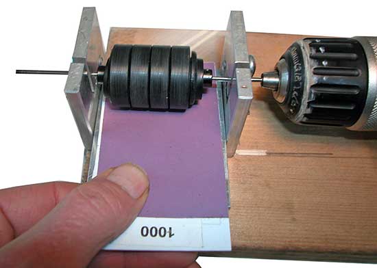 Using the pinewood derby mini-lathe