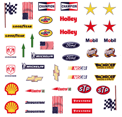 NASCAR Pinewood Derby Car Decals