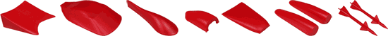 Plastic accessories for Pinewood Derby Cars