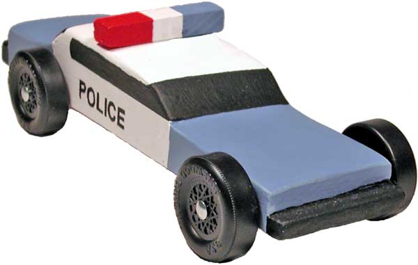 Pinewood Derby Police Car
