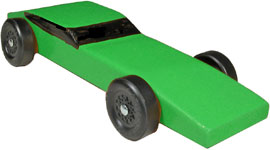 Example of completed racer car