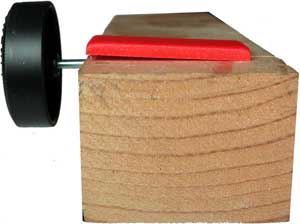 Insert wheel in pinewood derby car