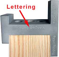 Drill straight into the block