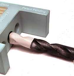 Use masking tape to limit the hole depth.