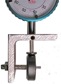 Aligning the Wide Tip with a wheel.